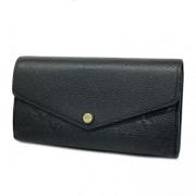 Pre-owned Leather wallets Louis Vuitton Vintage , Black , Dames