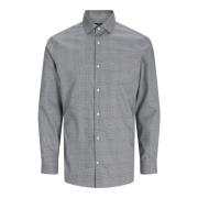 Elegant Parker Shirt Geruit Twill Jack & Jones , Gray , Heren