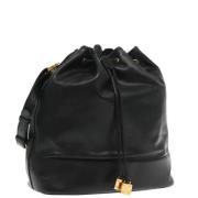 Pre-owned Leather shoulder-bags Loewe Pre-owned , Black , Dames