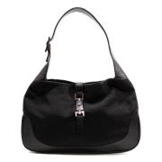 Pre-owned Canvas shoulder-bags Gucci Vintage , Black , Dames