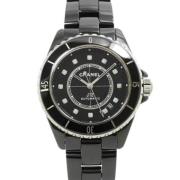 Pre-owned Stainless Steel watches Chanel Vintage , Black , Dames