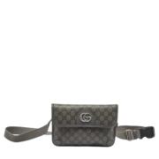 Pre-owned Canvas gucci-bags Gucci Vintage , Gray , Heren