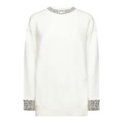 Icona Cream Sweaters Kaos , White , Dames