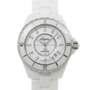 Pre-owned Stainless Steel watches Chanel Vintage , White , Dames