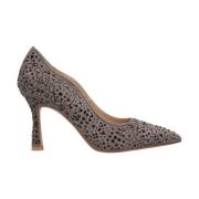 Hak schoen bedekt met strass Alma EN Pena , Gray , Dames