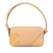 Pre-owned Leather chanel-bags Chanel Vintage , Yellow , Dames