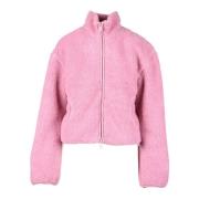 Stijlvolle Polyesterjas Diesel , Pink , Dames