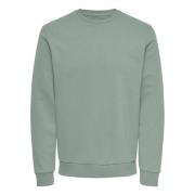 Ceres Sweatshirt Casual Comfort Mannen Only & Sons , Green , Heren