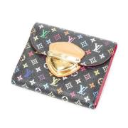 Pre-owned Coated canvas wallets Louis Vuitton Vintage , Black , Dames