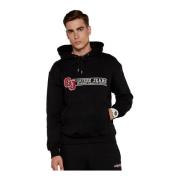 Geborduurde logo hoodie - Zwart Guess , Black , Heren