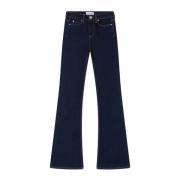 Donkere Denim Flare Broek Pinko , Blue , Dames