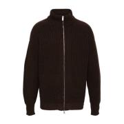 Bruin Melange Blouson Jack Emporio Armani , Brown , Heren