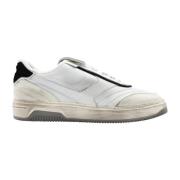 Witte Leren Dames Sneakers Pantofola d'Oro , White , Dames