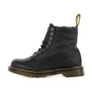 Grizzly Zwarte Enkellaarzen voor Mannen Dr. Martens , Black , Heren