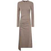 Beige Tristano Robe Jurk Paco Rabanne , Beige , Dames