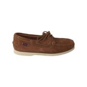 Handgemaakte Kameel Nautische Schoenen Sebago , Brown , Heren