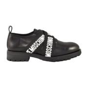 Leren sneakers met rubberen zool Love Moschino , Black , Dames