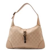 Pre-owned Canvas shoulder-bags Gucci Vintage , Beige , Dames