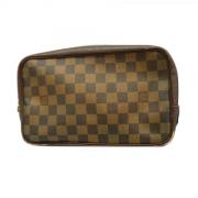 Pre-owned Fabric pouches Louis Vuitton Vintage , Brown , Dames