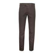 Bruine katoenen chino broek Meyer , Brown , Heren