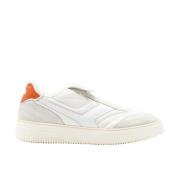 Witte Sneakers Basketbal Stijl Pantofola d'Oro , White , Heren