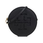 Zwarte Bio-Tex™ Cirkelvormige Tas Tory Burch , Black , Dames