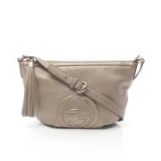 Pre-owned Leather gucci-bags Gucci Vintage , Beige , Dames