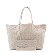 Pre-owned Canvas handbags Goyard Vintage , White , Dames