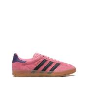 Roze Suède Sneakers met 3-Stripes Adidas , Pink , Dames