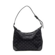 Pre-owned Canvas handbags Louis Vuitton Vintage , Black , Dames