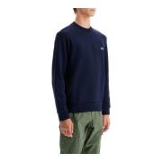 Iconische Crewneck Sweatshirt met Krokodillenlogo Lacoste , Blue , Her...