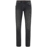 Slim Fit Denim Jeans Philipp Plein , Gray , Heren