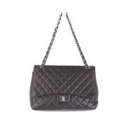 Pre-owned Leather chanel-bags Chanel Vintage , Black , Dames