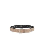 Gevlochten leren riem Alma EN Pena , Brown , Dames