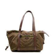 Pre-owned Nylon shoulder-bags Prada Vintage , Green , Dames