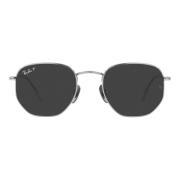 Hexagonale Gepolariseerde Zonnebril Ray-Ban , Black , Heren