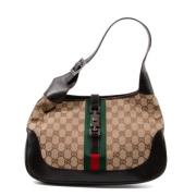 Pre-owned Canvas shoulder-bags Gucci Vintage , Brown , Dames