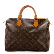 Pre-owned Canvas handbags Louis Vuitton Vintage , Brown , Dames