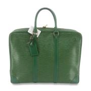 Pre-owned Leather louis-vuitton-bags Louis Vuitton Vintage , Green , D...