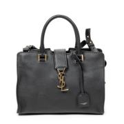 Pre-owned Leather handbags Yves Saint Laurent Vintage , Black , Dames