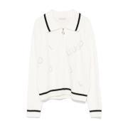 Crème Sweater Collectie Liu Jo , White , Dames