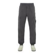 Staal Grijs Cargo Broek Tapered Fit Stone Island , Gray , Heren