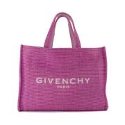 Orchidee Paarse Open Top Tote Tas Givenchy , Purple , Dames