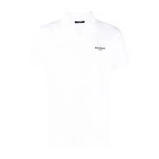 Witte Flock Polo Shirt Balmain , White , Heren