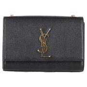 Pre-owned Leather shoulder-bags Yves Saint Laurent Vintage , Black , D...