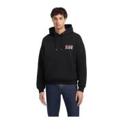 Regular Fit Hoodie - Zwart Guess , Black , Heren