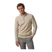 Beige Trui Klassieke Stijl Profuomo , Beige , Heren