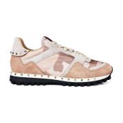 Camo Rockstud Multicolor Sneakers Valentino Garavani , Pink , Dames