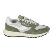 Groene Suède Mesh Sneakers Autry , Multicolor , Heren