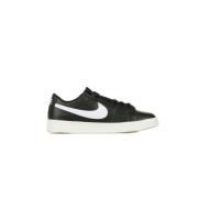 Zwarte en witte jongens lage sneakers Nike , Black , Heren